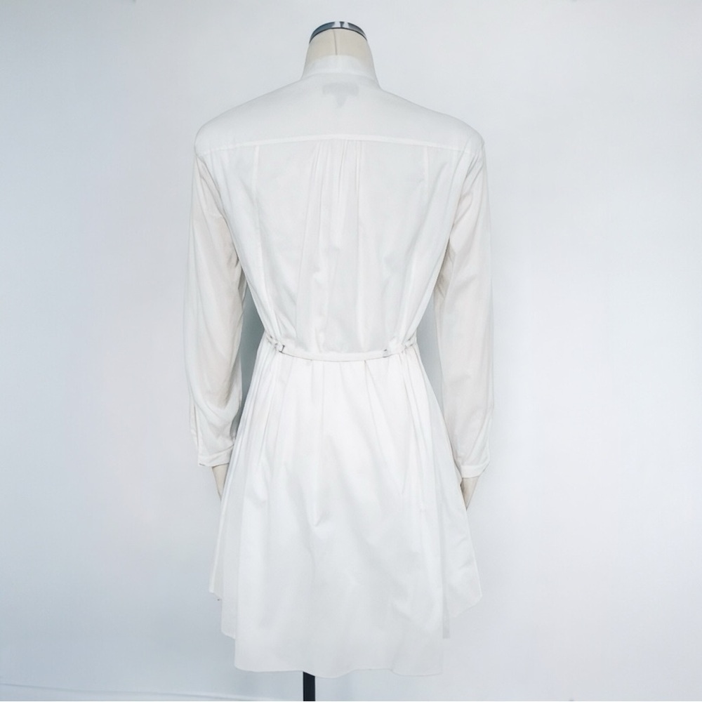 Rag & Bone Cotton ButtonDown Pintuck Pleated Tuxedo Tunic Long Sleeve Mini Dress - Picture 12 of 14
